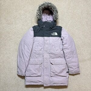 The North Face McMurdo Parka Jacket Youth Large 14-16 Mauve DryVent 550 Down